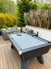Cry Wolf Outdoor Pool Table – Matt Black 6FT/ 7FT Slate Bed Pool Table - Pool Table Shop